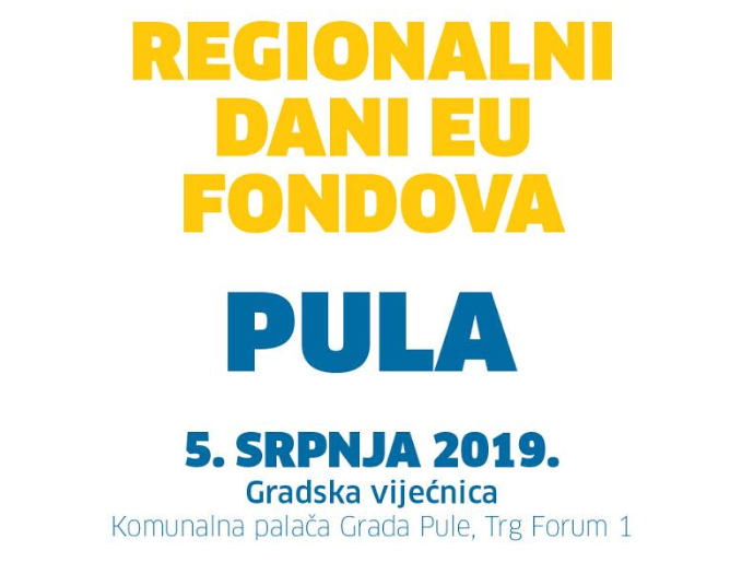 BESPLATNIM EDUKACIJAMA DO USPJEŠNIH PROJEKATA 'Regionalni dani EU fondova' u petak u Puli