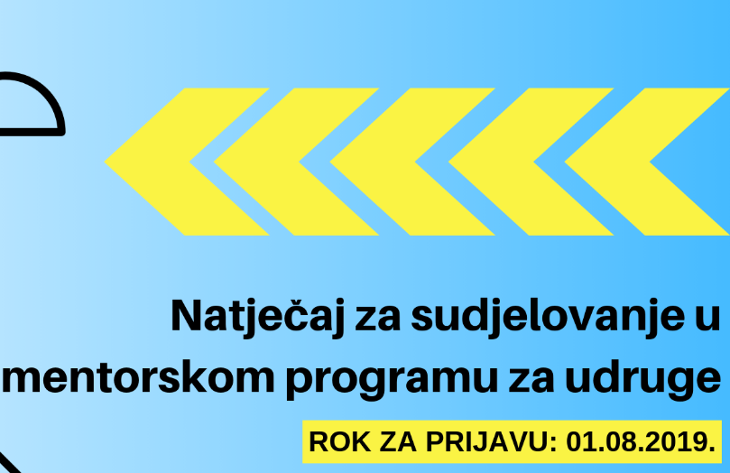  Natječaj za sudjelovanje u mentorskom programu za udruge