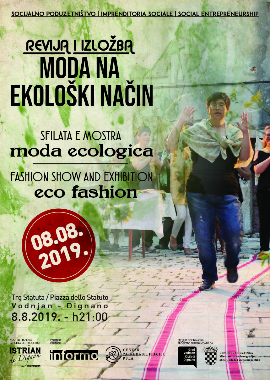 „Moda na ekološki način“ u četvrtak u 21 sat u Vodnjanu!!