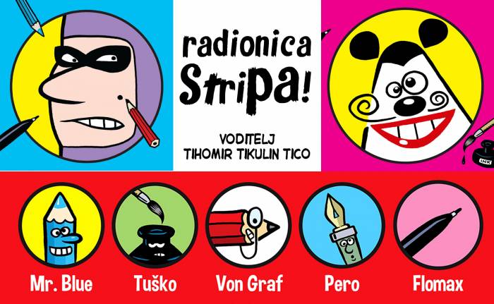 Tihomir Tikulin Tico i rovinjski srednjoškolci privode kraju strip radionicu