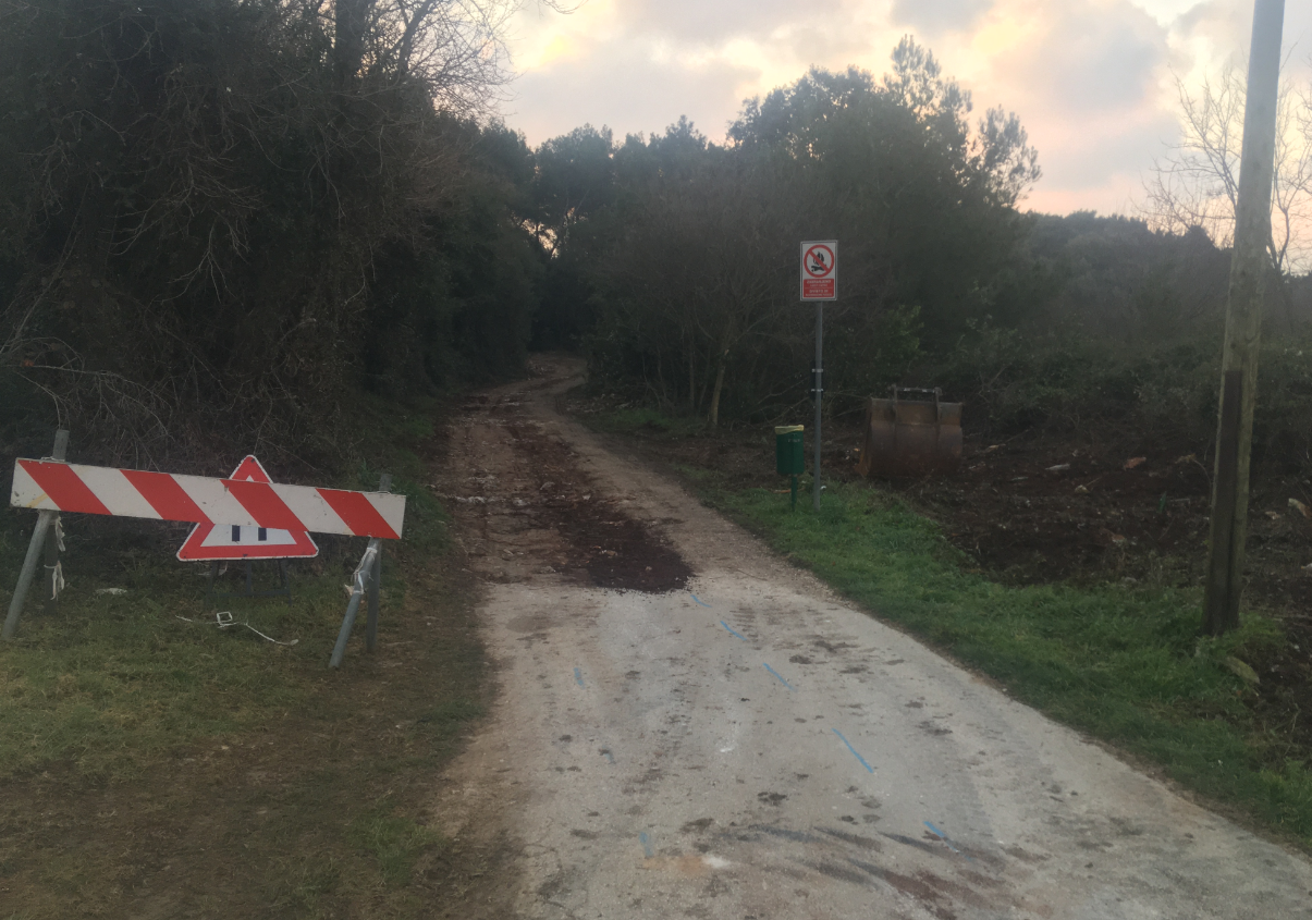 Staza mira se kopa radi priključaka za infrastrukturu