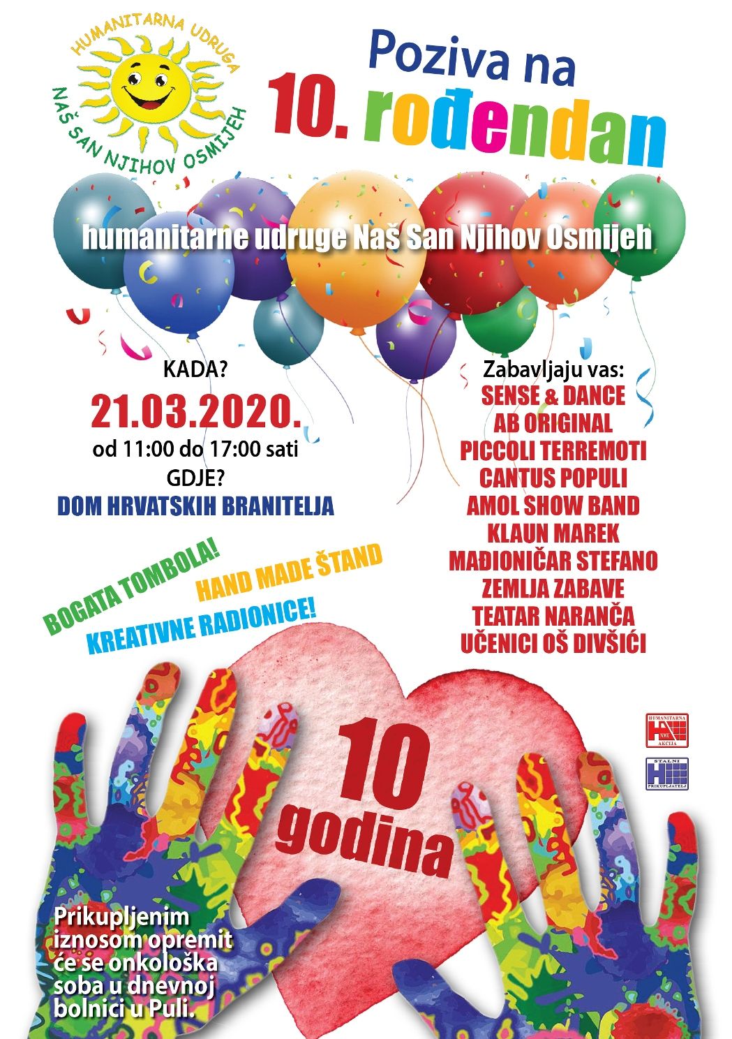 ONI SU PONOS HRVATSKE - DOĐITE NA PROSLAVU 10. ROĐENDANA i sudjelujte u još jednoj akciji