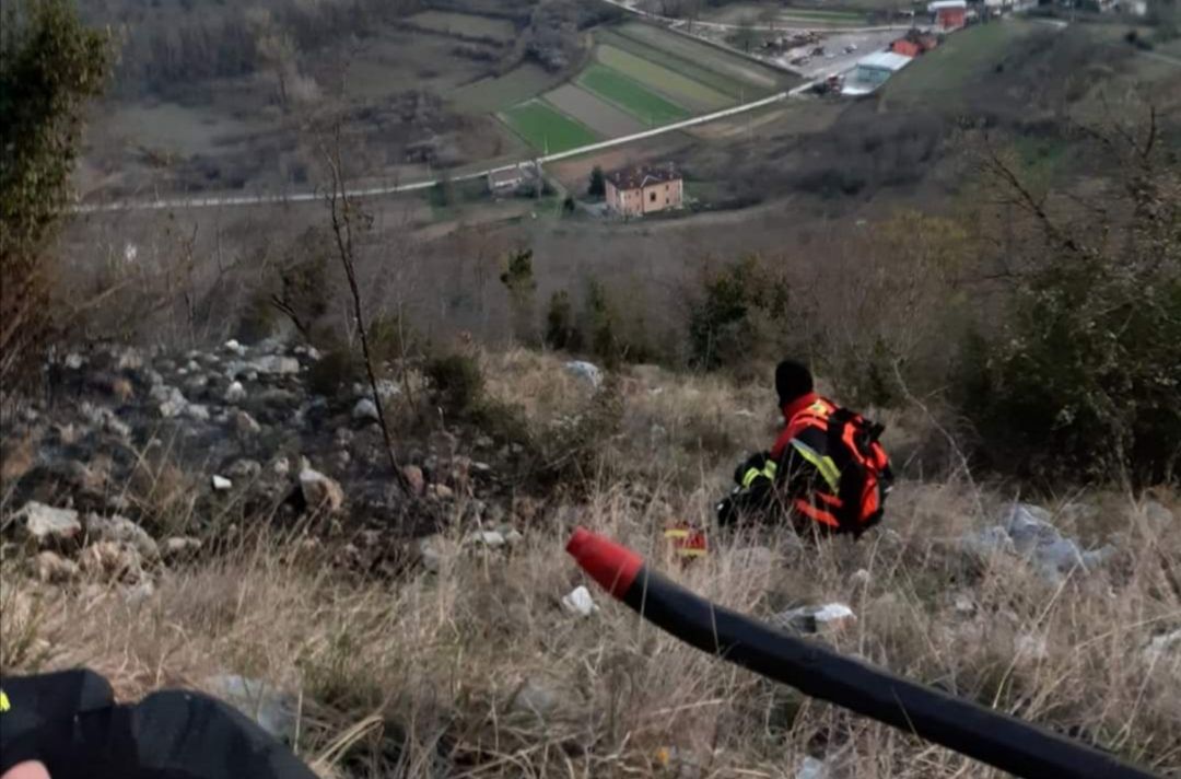 ŠUMSKI POŽAR KOD GRADINJA Veliki broj vatrogasaca izašlo na teren 