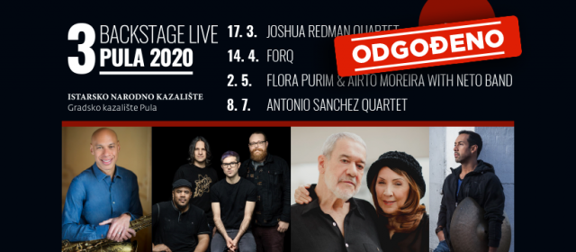 3. Festival BACKSTAGE LIVE Pula odgađa se za 2021. godinu