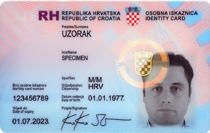 U kolovozu 2021. stižu nove osobne iskaznice s biometrijskim čipom