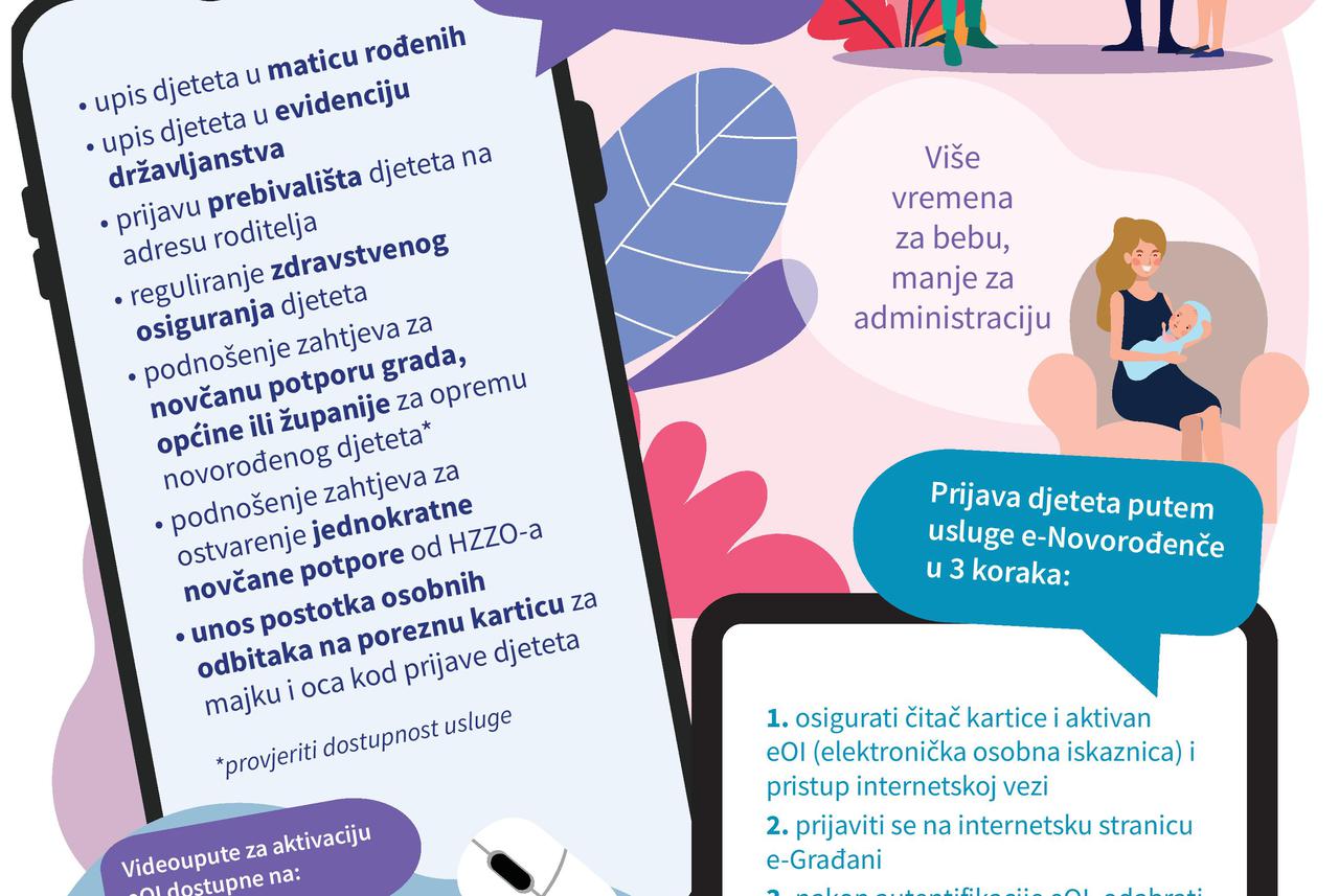 JEDNIM KLIKOM DO JEDNOKRATNE NOVČANE POMOĆI Grad Rovinj uključio se u informacijski sustav e-Novorođenče