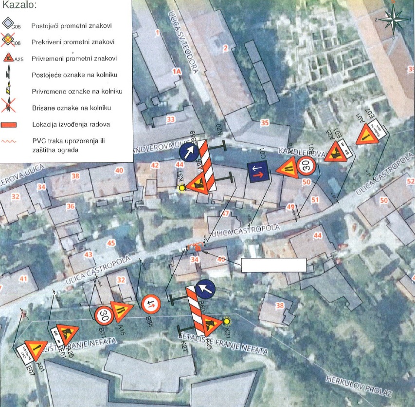 Radovi sanacije na elektroničkoj komunikacijskoj infrastrukturi u Ulici Castropola u Puli
