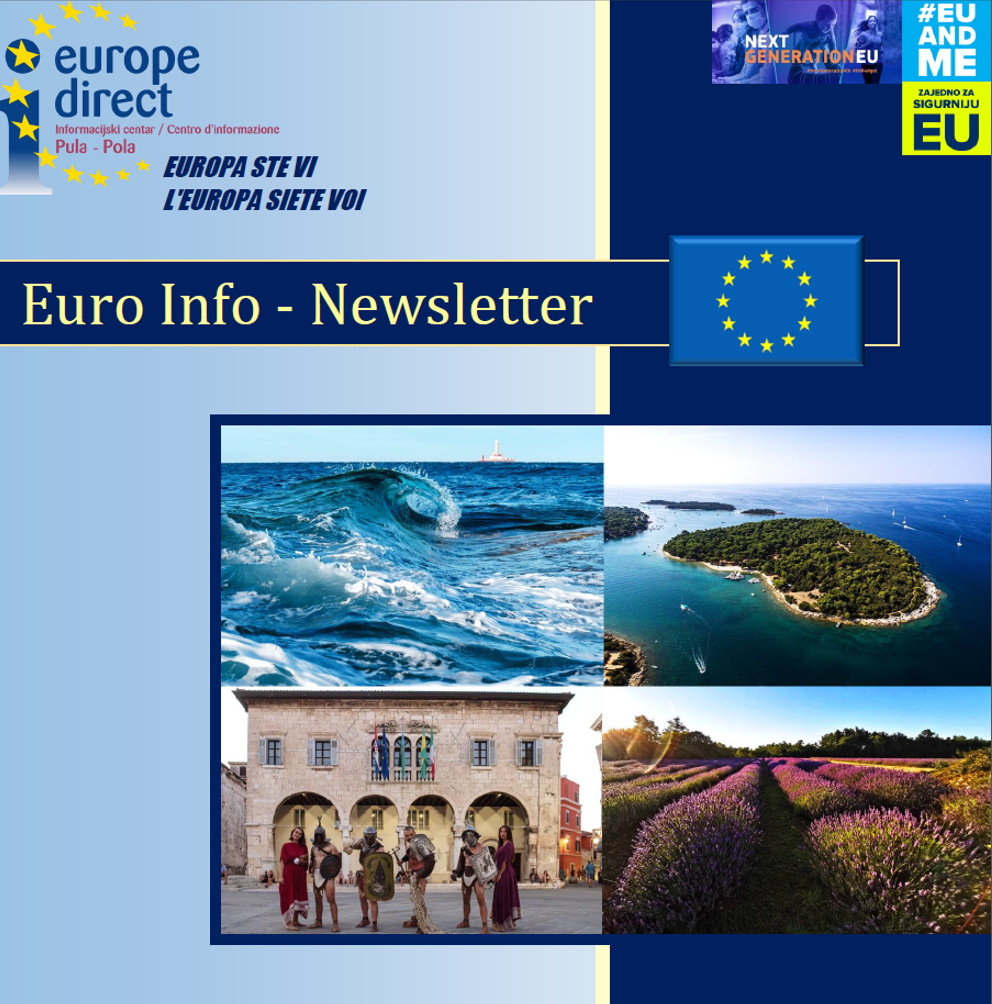 Izašao novi broj Euro Info Newslettera EDIC Pula-Pola za mjesec kolovoz 2020.