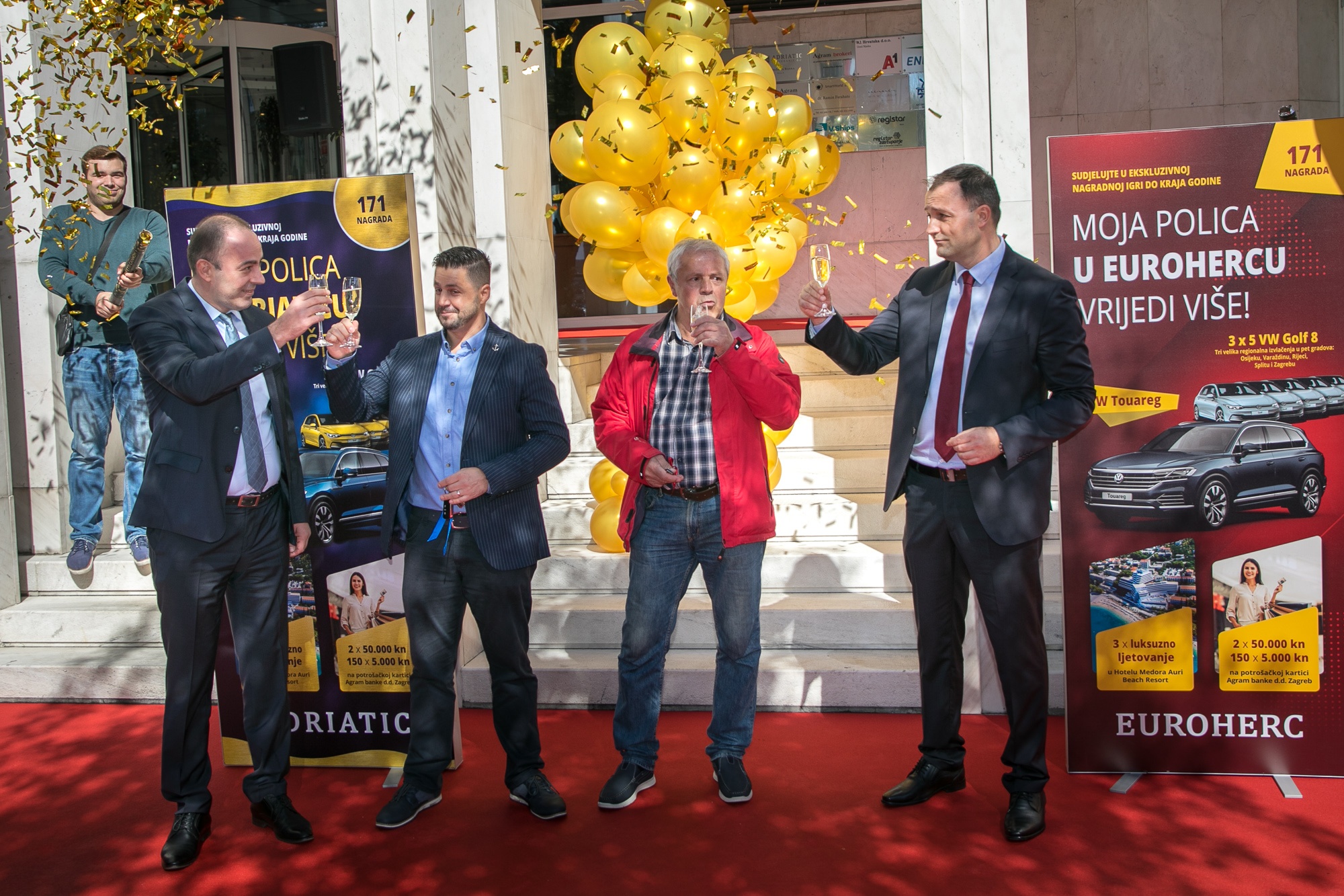 Osiguranicima u Istri i Primorju Euroherc i Adriatic podijelili  Golf „osmice“ i novčane nagrade!