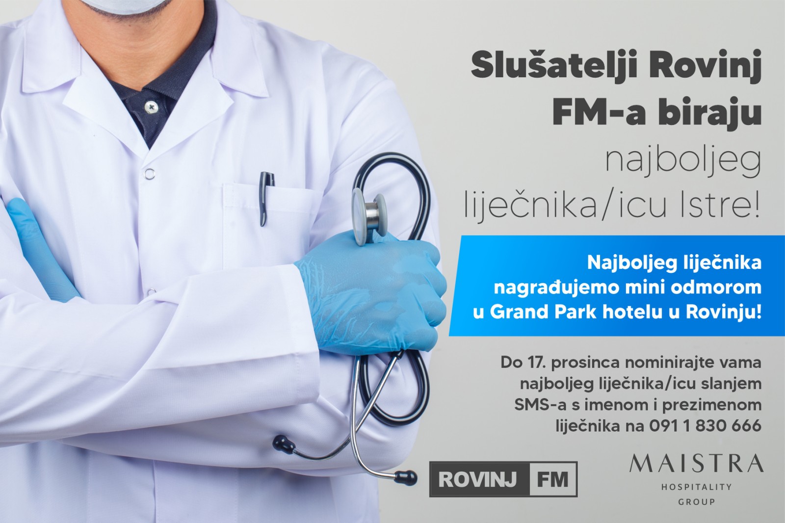 VELIKI PROJEKT ROVINJ FM-a Slušatelji biraju najboljeg liječnika/liječnicu u Istri