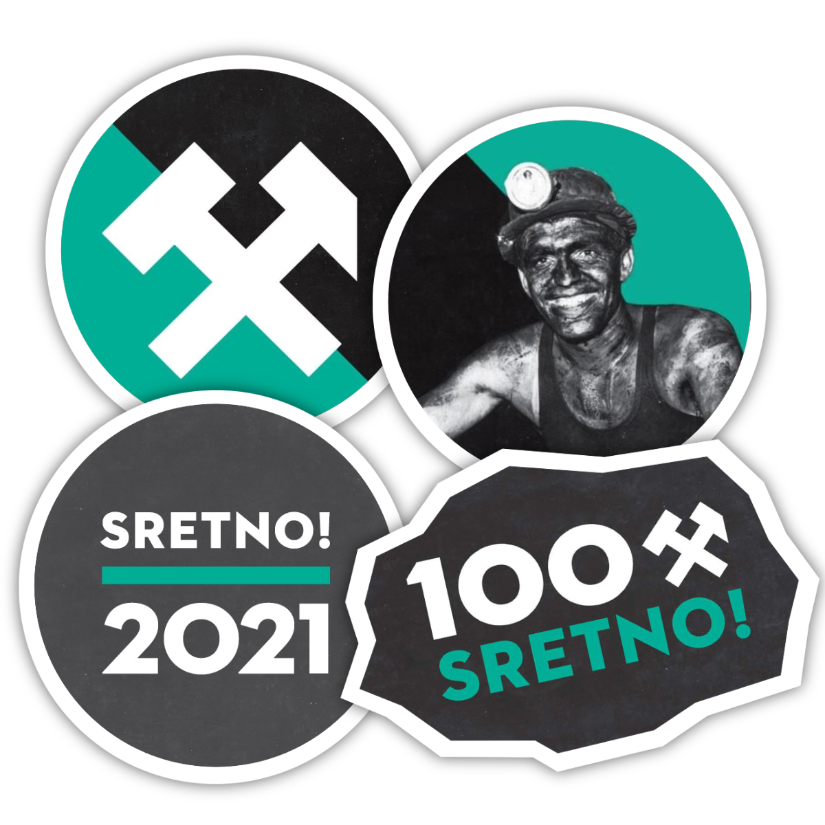 '100 X SRETNO!' OD DANAS I KAO VIBER NALJEPNICA Povodom obilježavanja 100. obljetnice Labinske republike