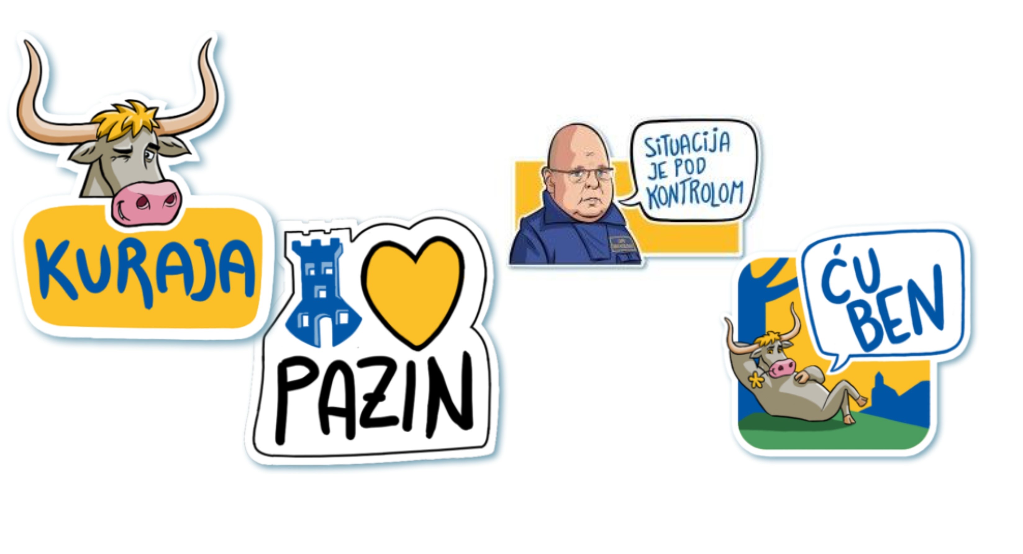 I PAZIN IMA SVOJE VIBER NALJEPNICE Prepoznatljive izreke i simboli Pazina, ali i Istre