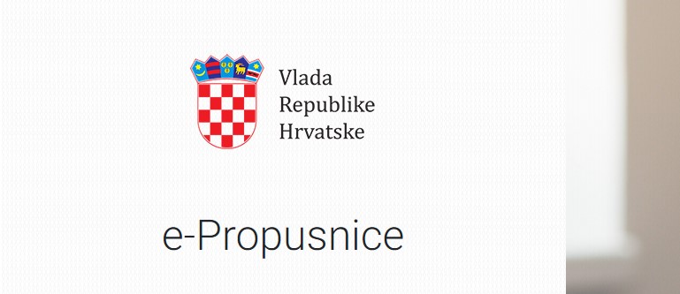 DETALJNO O E-PROPUSNICAMA Od ponedjeljka će se izdavati za putovanje između županija
