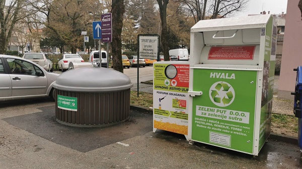 Na pet lokacija u Pazinu postavljeni spremnici za besplatno odlaganje jestivog ulja