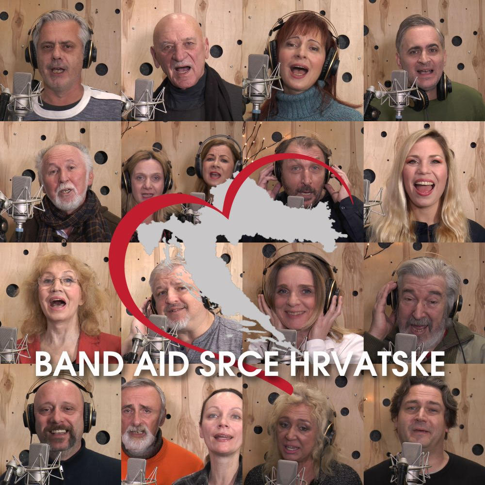 Band Aid Srce Hrvatske pjeva u zahvalu svim ljudima koji prvi pomažu kad je najteže