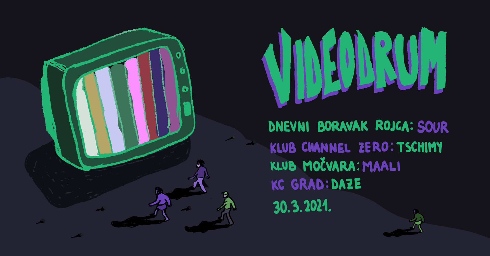 PROJEKT VIDEODRUM Što povezuje Pulu, Ljubljanu, Zagreb i Beograd? GLAZBA! 