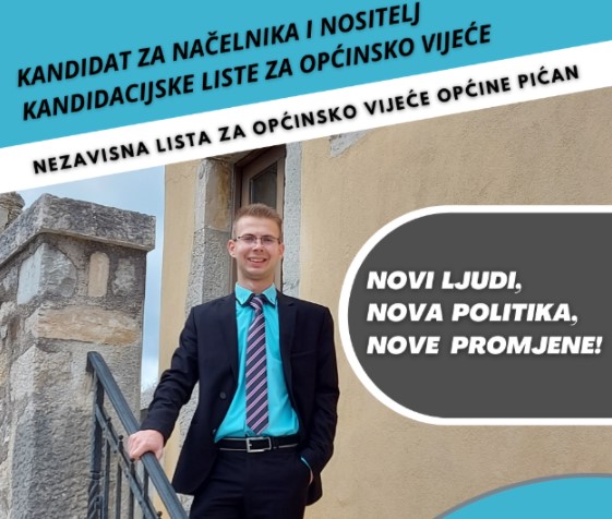 Nezavisni Slivar za načelnika Općine Pićan: 'VRIJEME JE ZA PROMJENE I NOVE PROJEKTE'