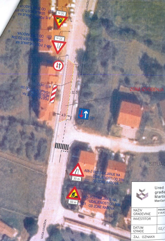 Najavljeni radovi u Ulici Lovežica u Puli
