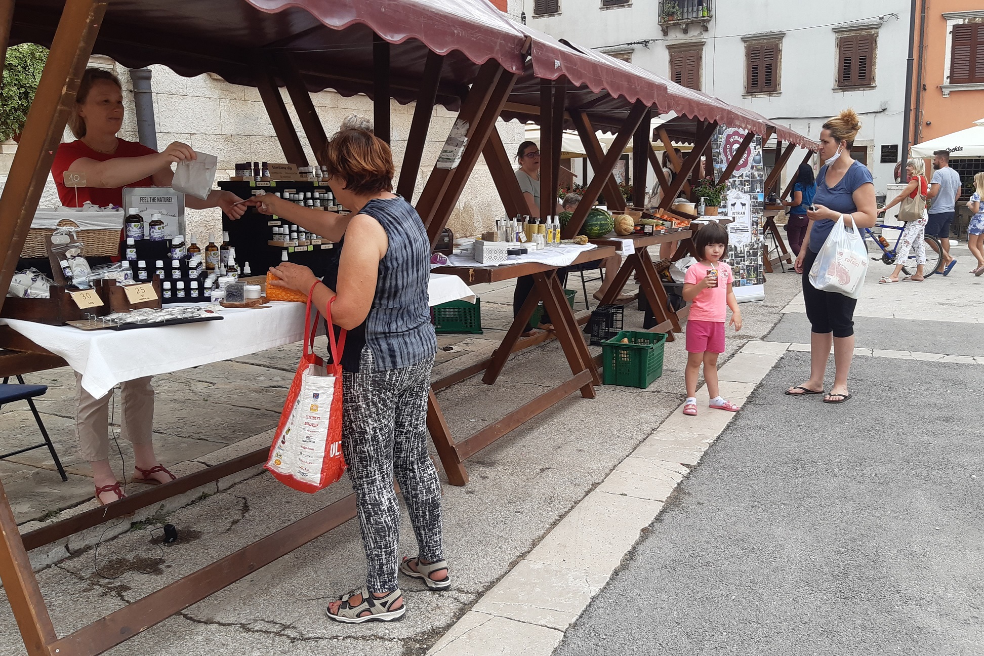 Tržnica na placi subotom u Vodnjanu