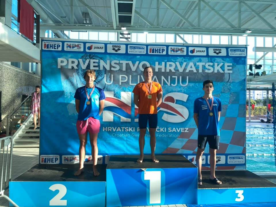 USPJEŠNI ROVINJSKI DELFINI Matija Mužina 'pomeo' konkurenciju na Prvenstvu Hrvatske