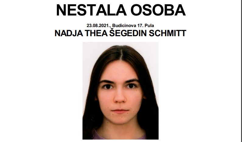 DRUGI PUT U DEVET MJESECI Iz pulskog doma Ruža Petrović opet nestala 17-godišnja Nadja