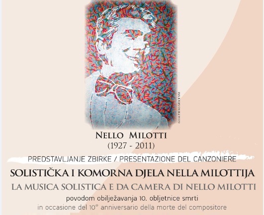 Danas u Novigradu predstavljanje zbirke notnog izdanja Solistička i komorna djela Nella Milottija