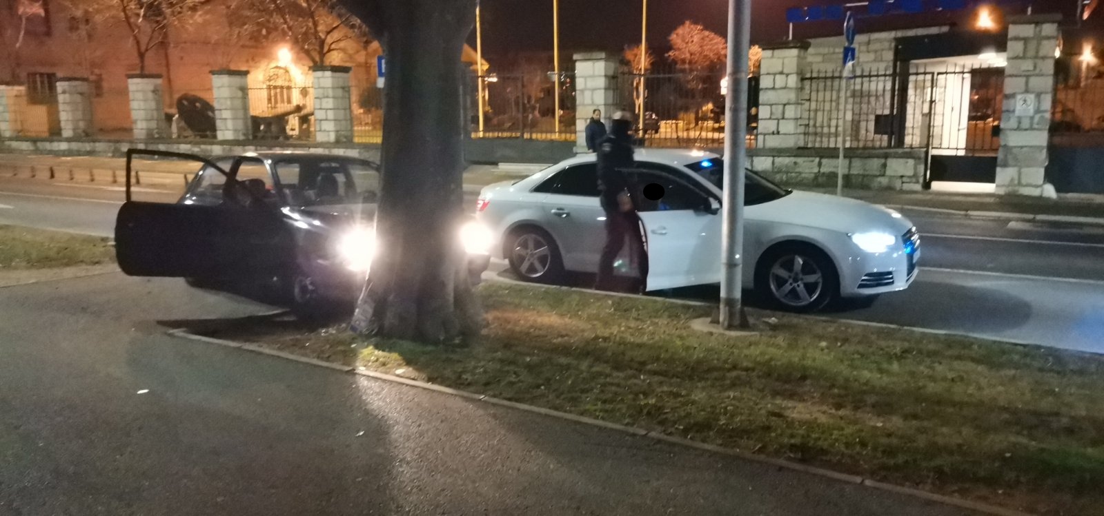 POLICIJSKA POTJERA U CENTRU PULE Ukrali automobil pa udarili u stablo, uhićena jedna osoba  