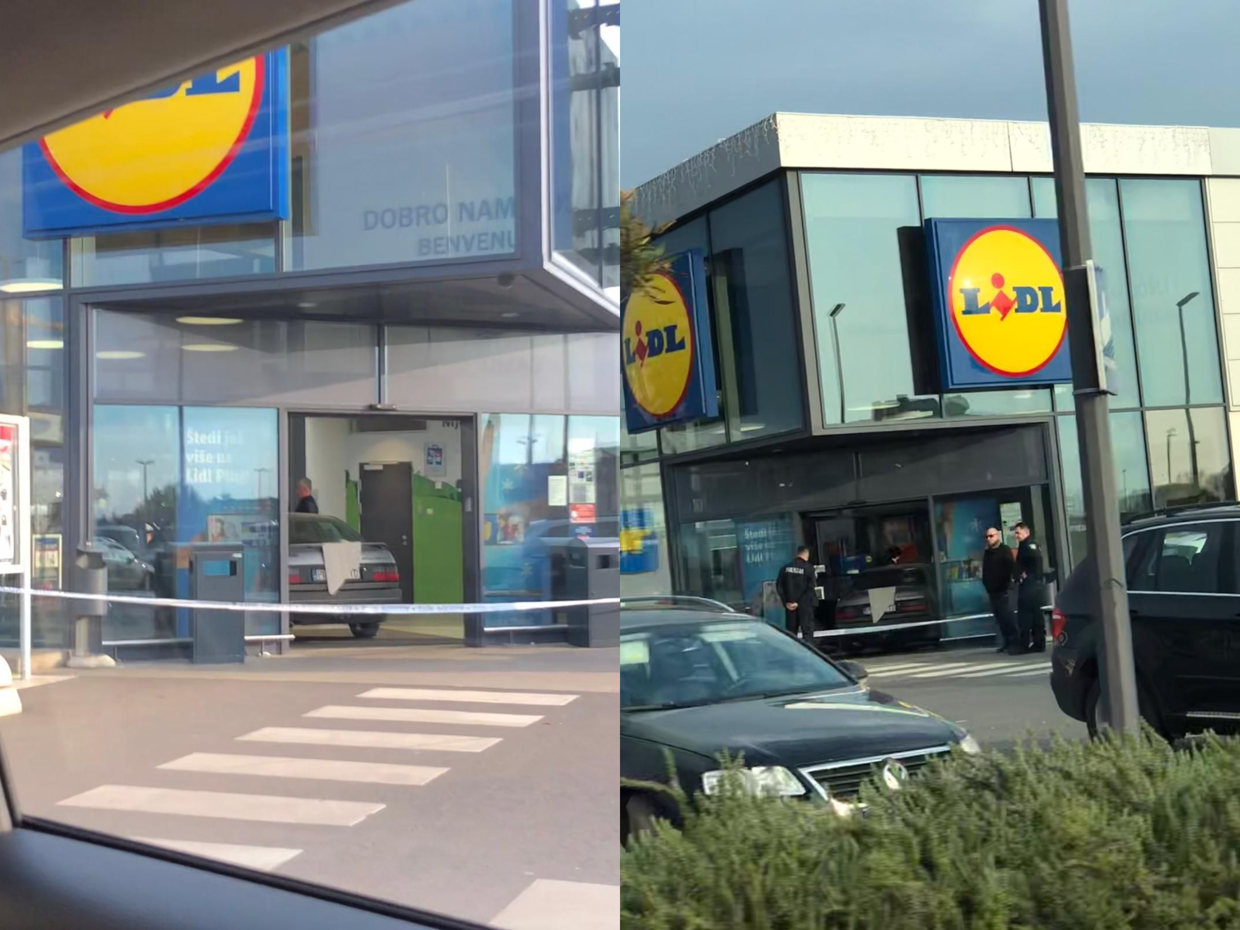 Neobična prometna nesreća u Umagu VOZILOM SE ZALETIO U LIDL