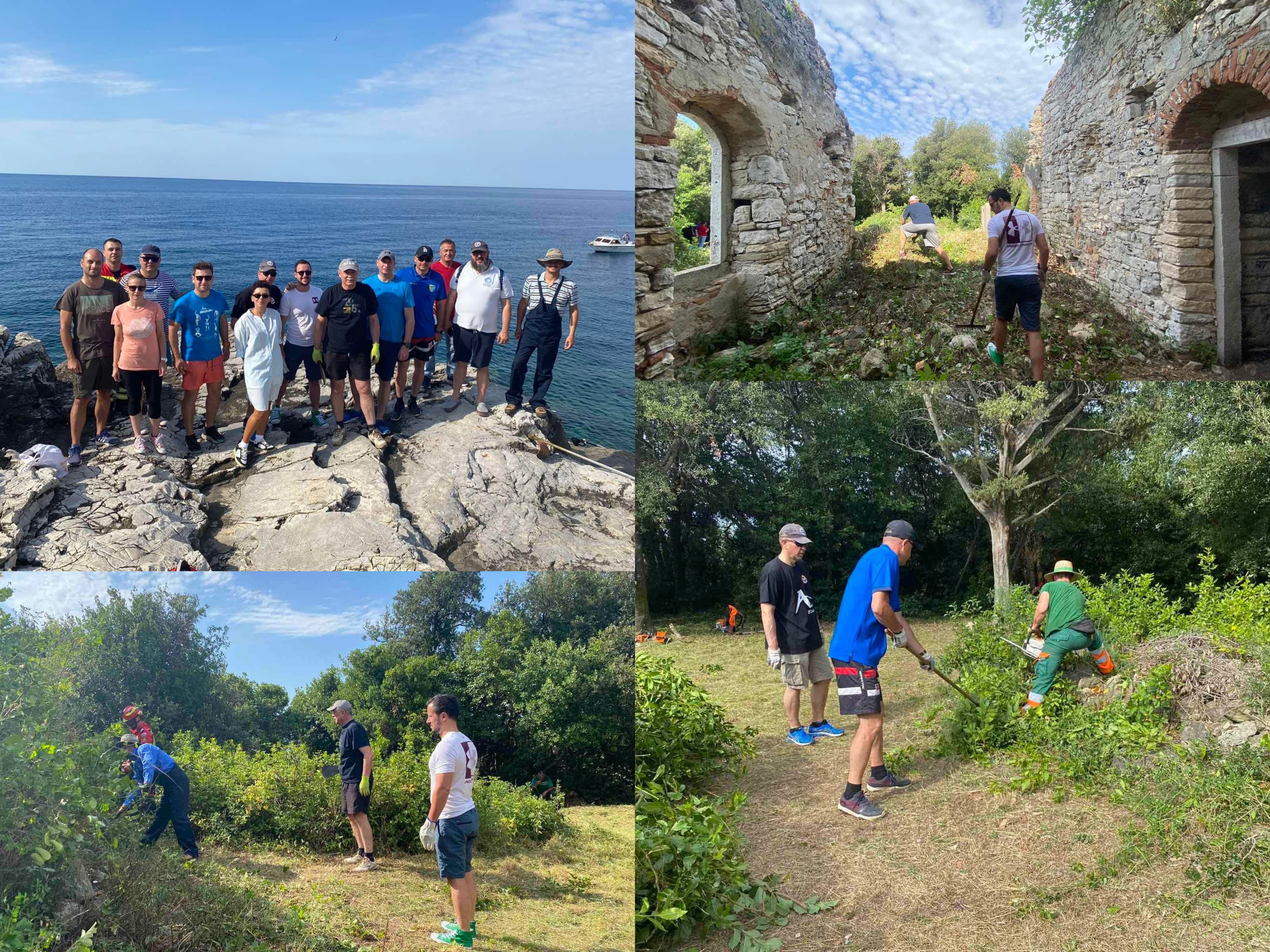 ROVINJ Održana radna akcija čišćenja na otoku San Giovanni