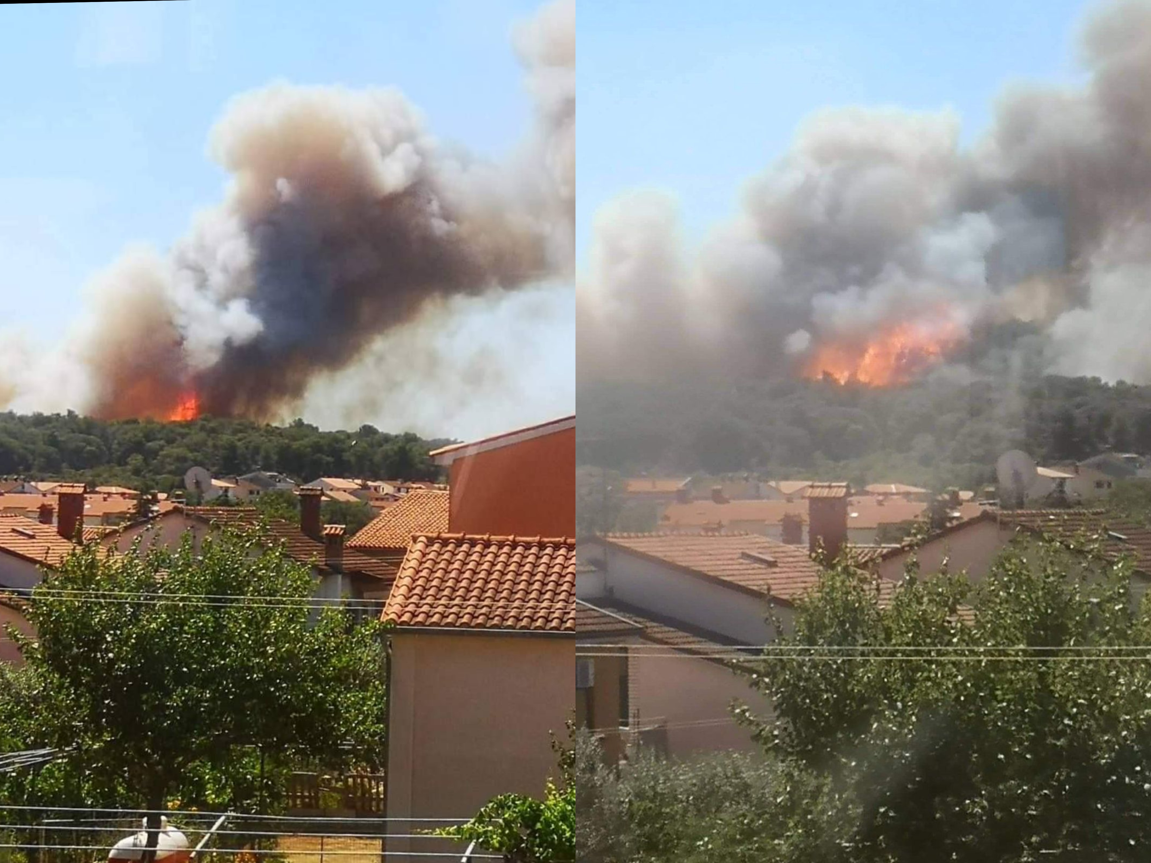 VATRA SE ŠIRI PULOM Vatrogasci su na terenu, plamen viši od 10 metara