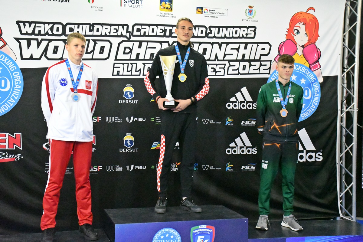 WAKO WORLD KICKBOXING CHAMPIONSHIP Kadet Ivano Čelić iz Pule novi svjetski prvak u light contactu