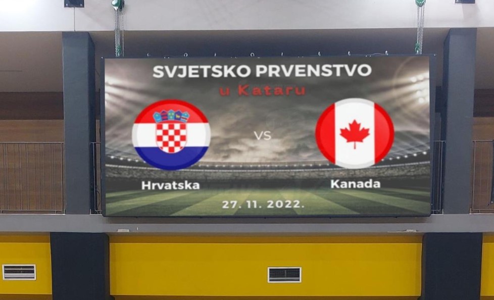 Pogledajte utakmicu hrvatske reprezentacije na video zidu u velikoj dvorani SC Franko Mileta