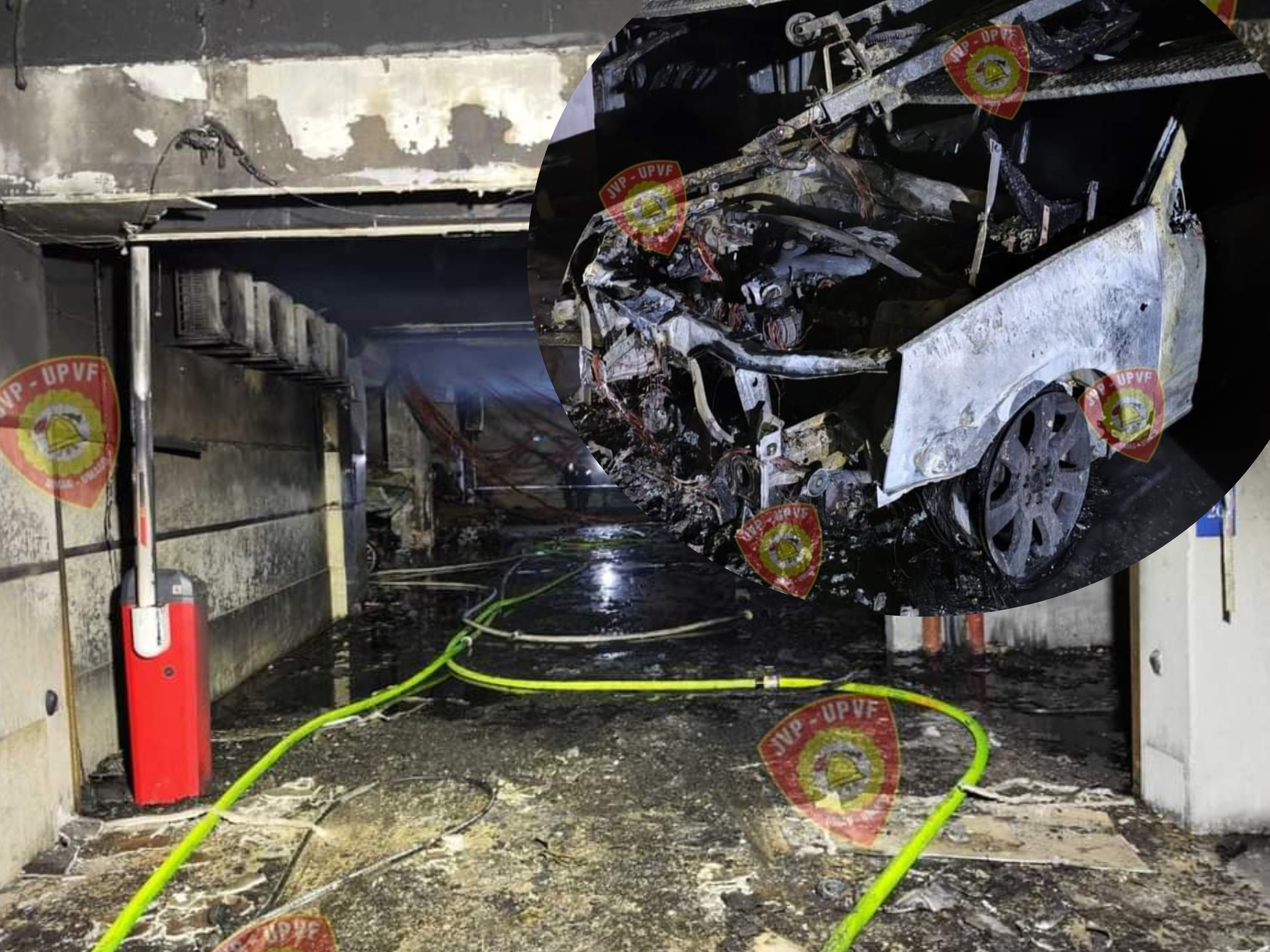 POŽAR JE PODMETNUT? Policija otkrila detalje o požaru vozila u garaži novigradskog hotela