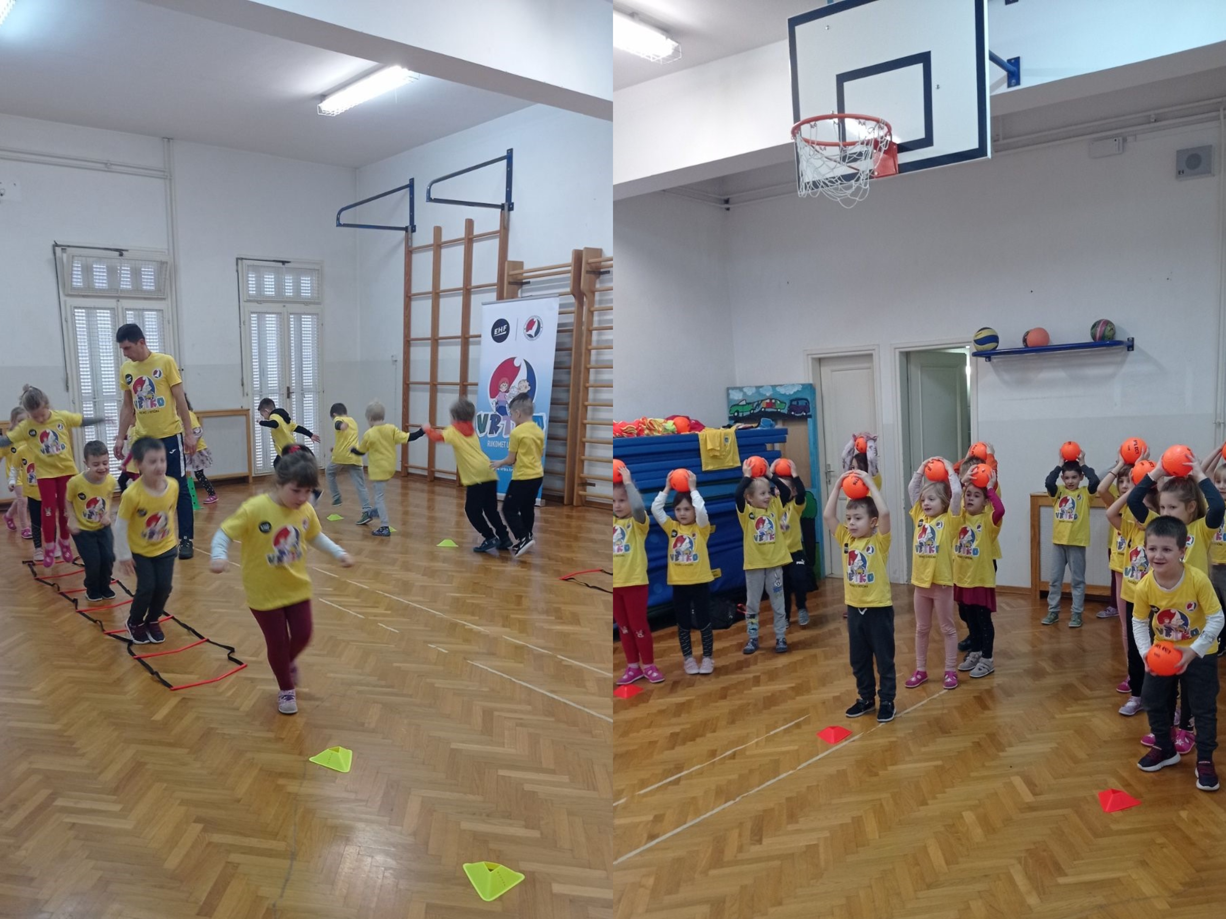 POREČKI MALIŠANI AKTIVNI U SPORTU Zaživio i projekt ''Rukomet u vrtićima''