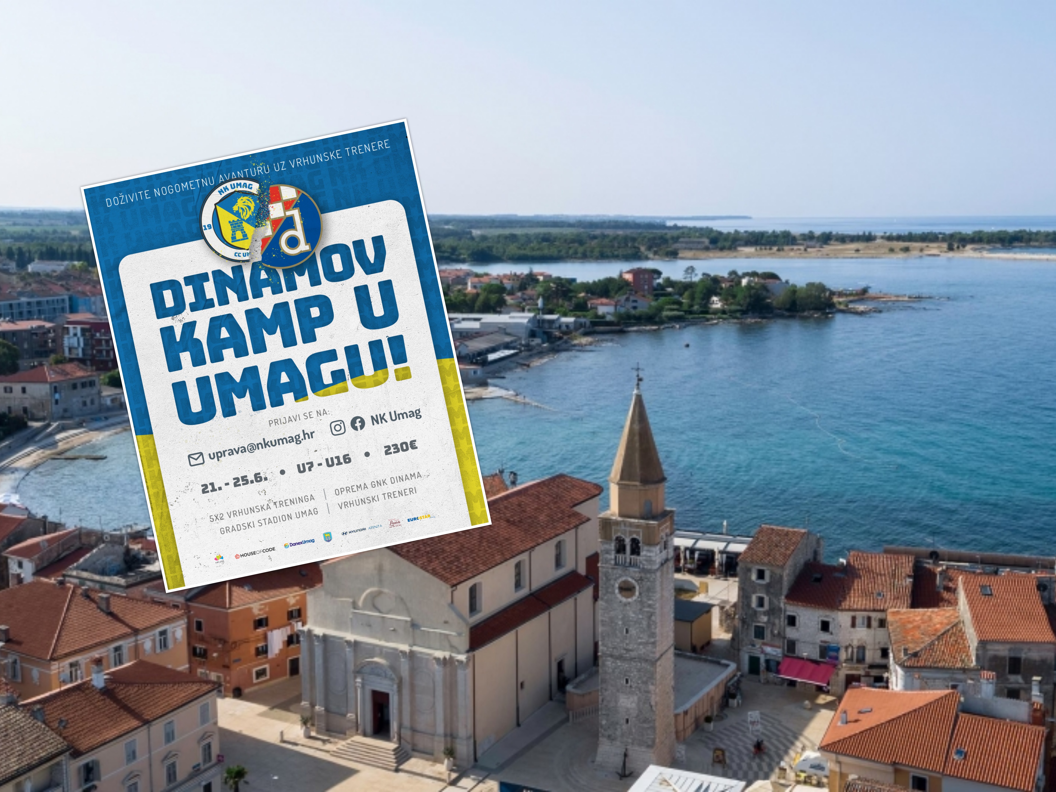 OTVORENE PRIJAVE! U Umagu će se krajem lipnja održati Dinamov kamp za djecu od 6 do 16 godina