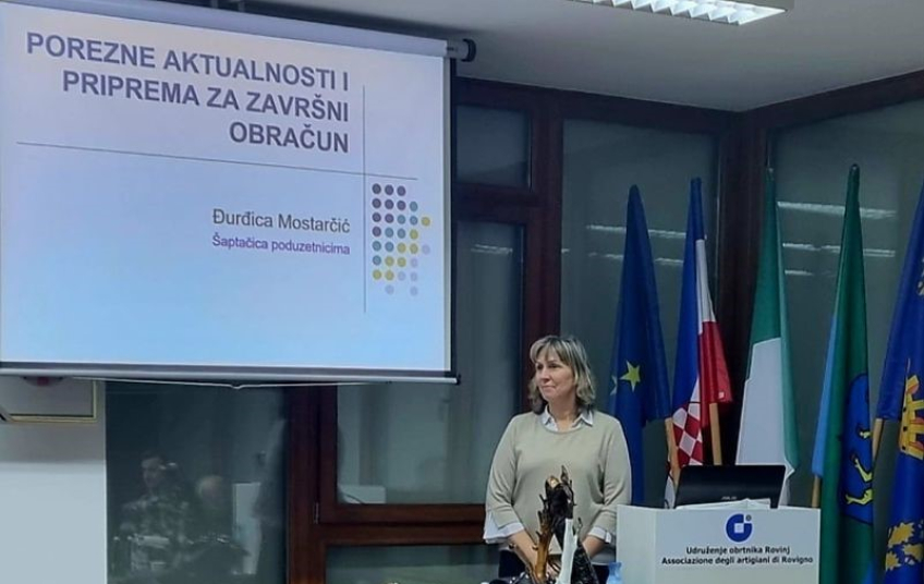 Udruženje obrtnika Rovinj organizira besplatan seminar na temu ''Porezne aktualnosti i priprema za završni obračun''