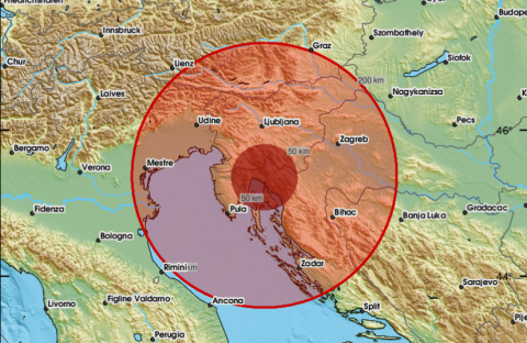 Potres 3,1 po Richteru pogodio riječko područje