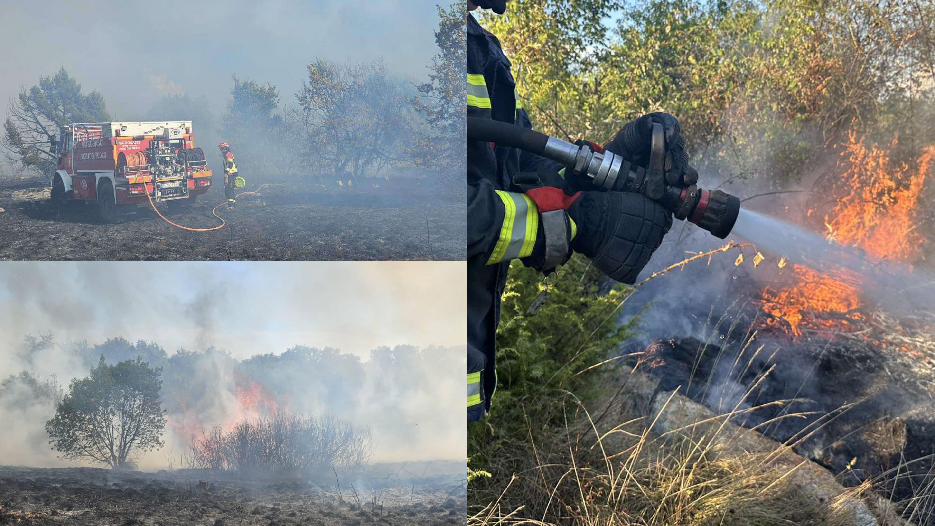 TIJEKOM GAŠENJA VELIKOG POŽARA Dva rovinjska vatrogasca završila na hitnoj