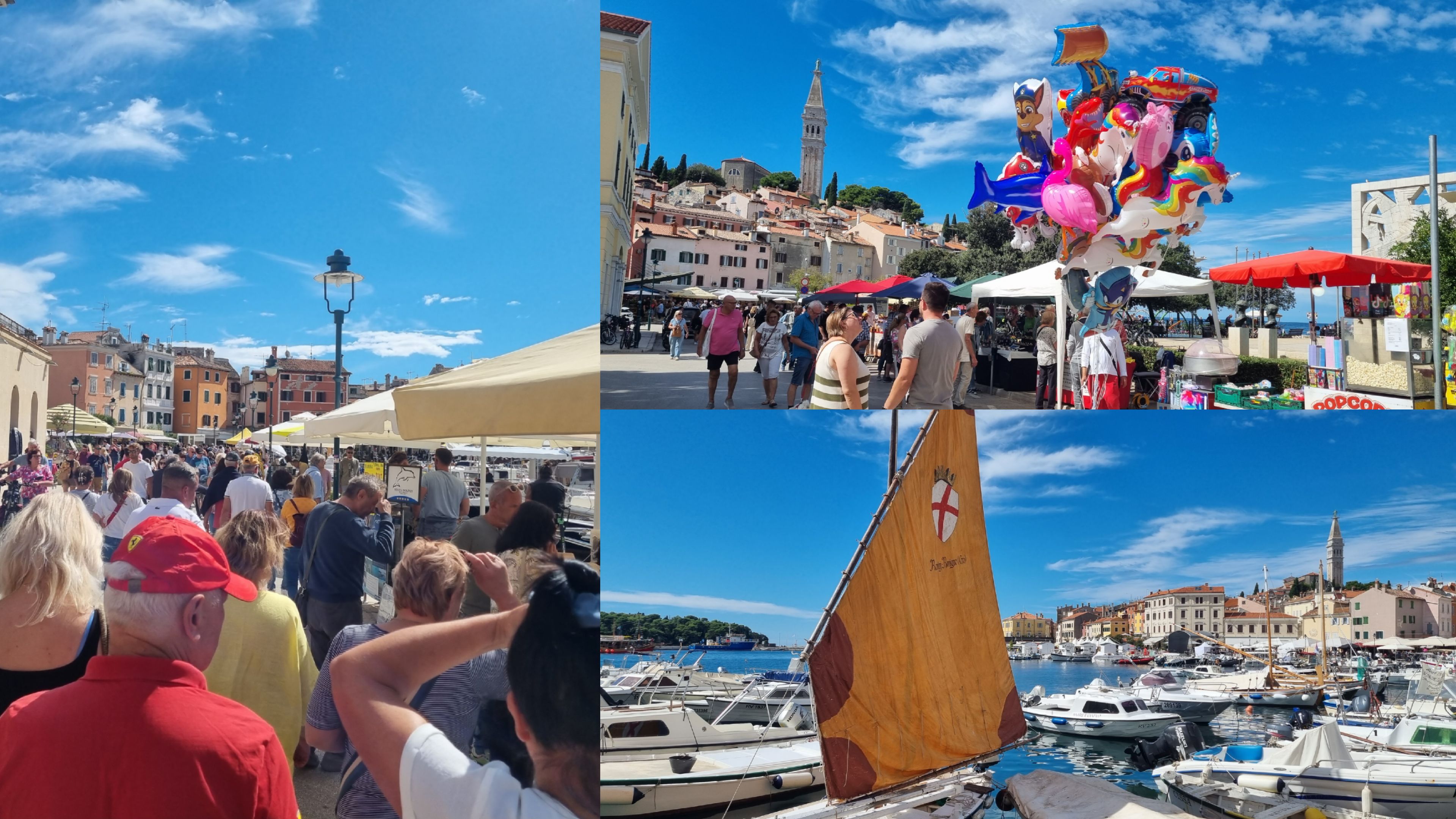 (FOTO) SLAVLJE U ROVINJU Grad kojeg čuva sv. Eufemija obasjalo je sunce i izmamilo mnoštvo ljudi na ulice 
