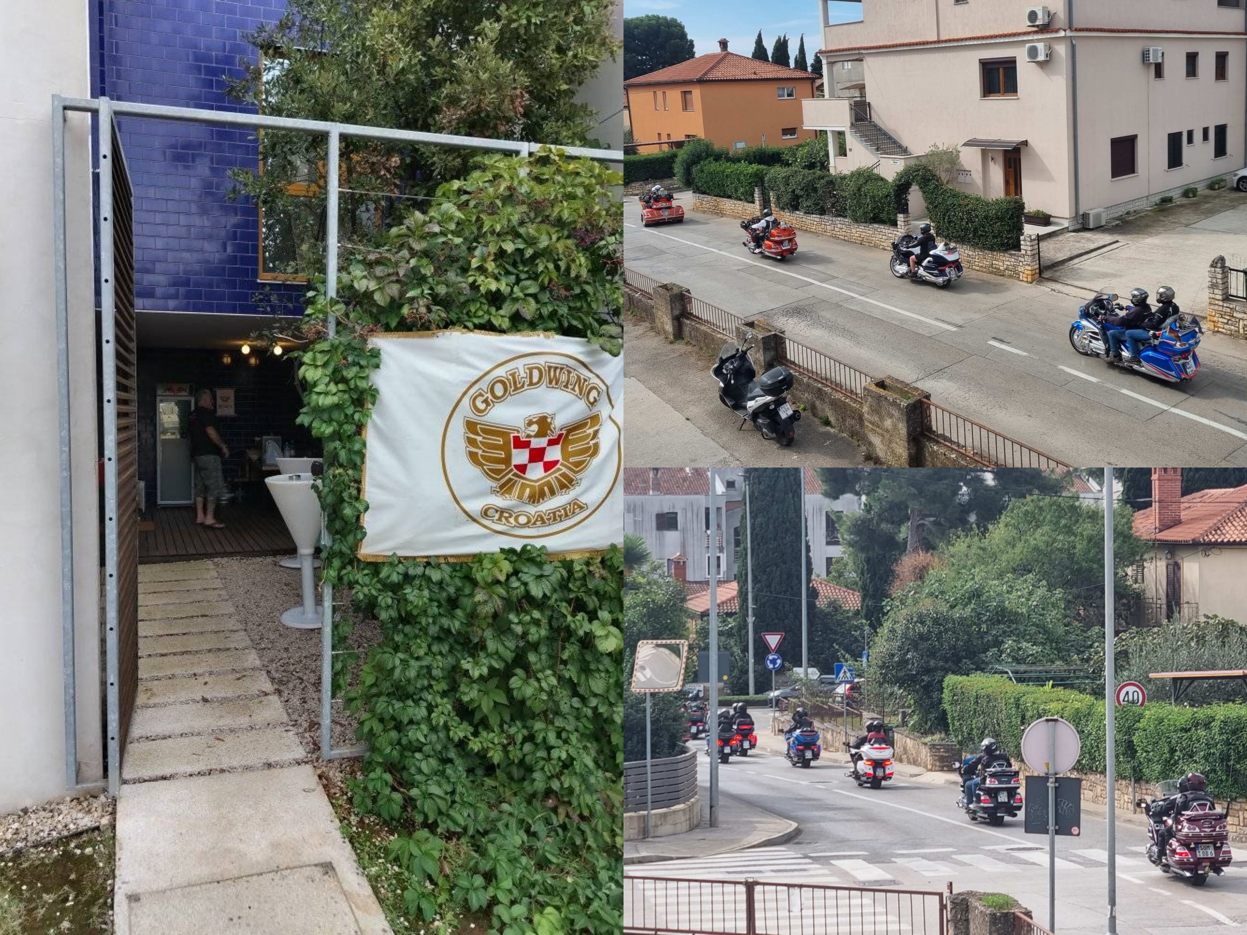 Parada u centru Rovinja u sklopu susreta 3. Goldwing Treffen