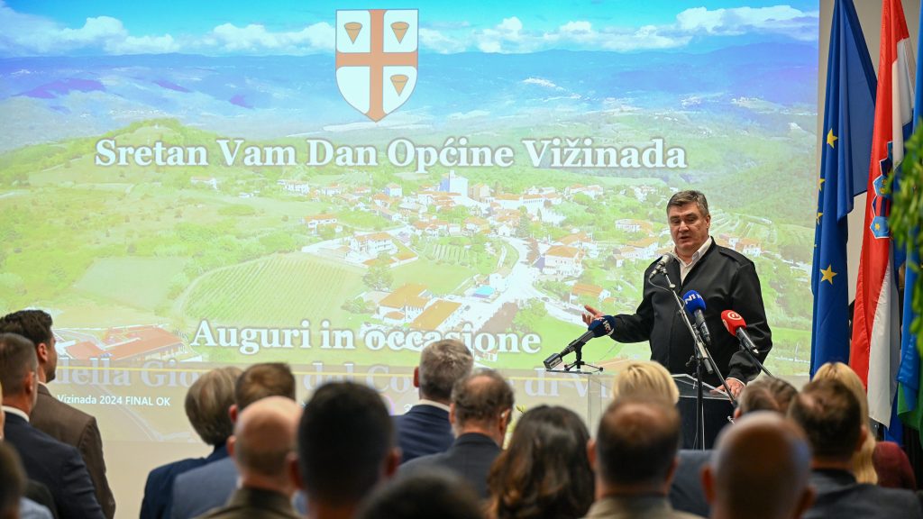 Predsjednik Milanović u Vižinadi: Istra je danas iznimno razvijena