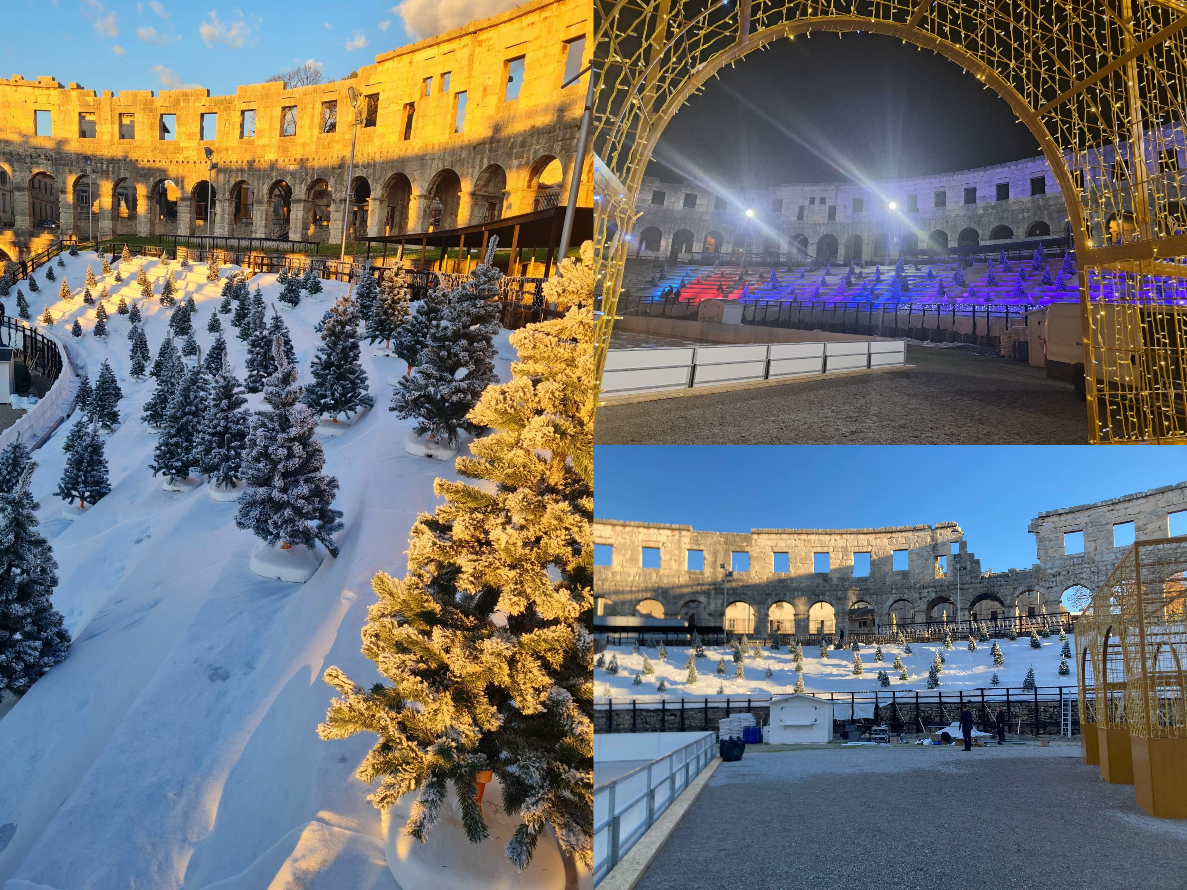 ČAROBNA ARENA U NOVOM RUHU Privode se kraju pripreme za Advent na najposebnijoj lokaciji u Puli