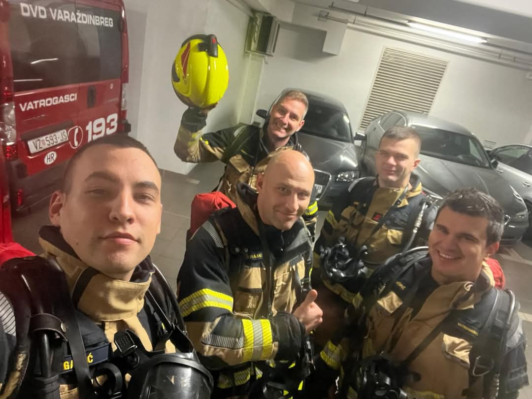 Rovinjski vatrogasci briljirali na 'Zagreb Firefighter Stair Challenge': 666 stepenica pod punom opremom za plemeniti cilj